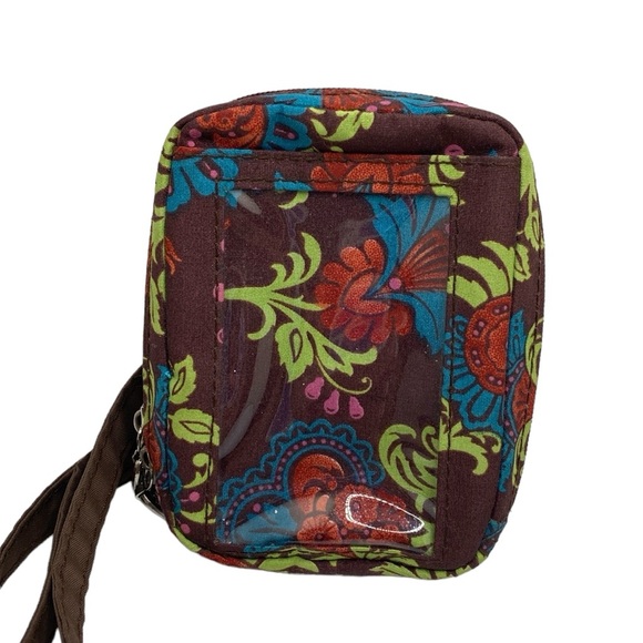 Debra Valencia | Floral ID Wallet Coin Purse Adjustable Crossbody Strap Travel - Picture 1 of 14